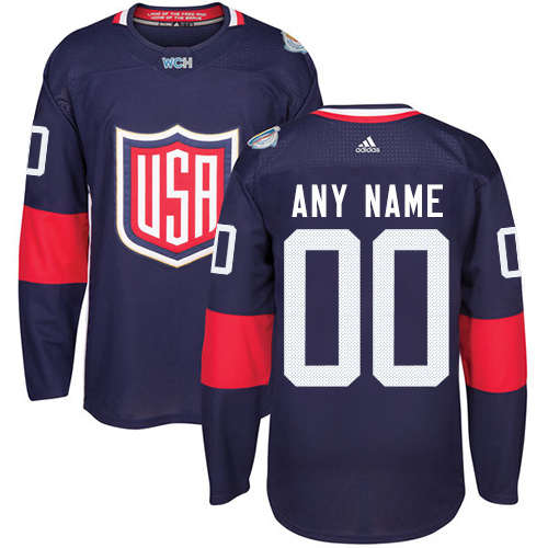 Team USA Benutzerdefinierte Premier Navy Blau Auswärts 2016 World Cup Hockey